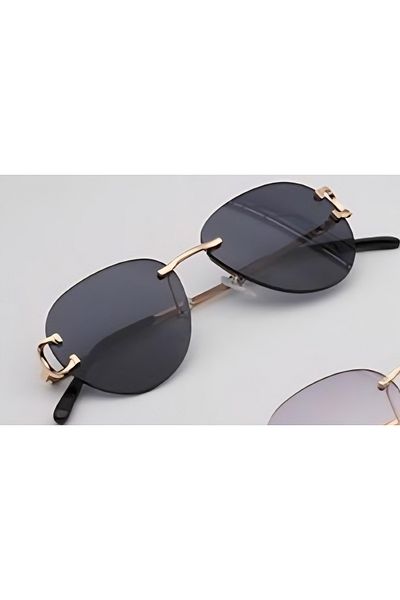 Escales Unisex Uv-400 Protected Rimless Sunglasses