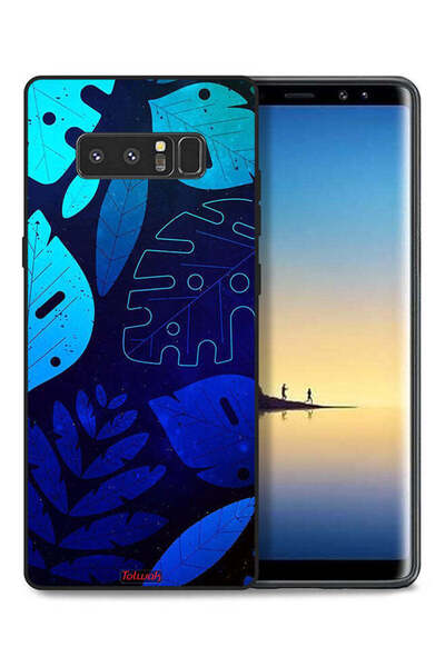 Tolwak غطاء حماية لهاتف سامسونج جالكسي نوت 8 بنقشة أوراق الشجر