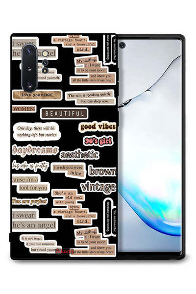 Tolwak غطاء حماية لهاتف سامسونج جالكسي نوت 10 بلس مع ملصقات اقتباسات جميلة