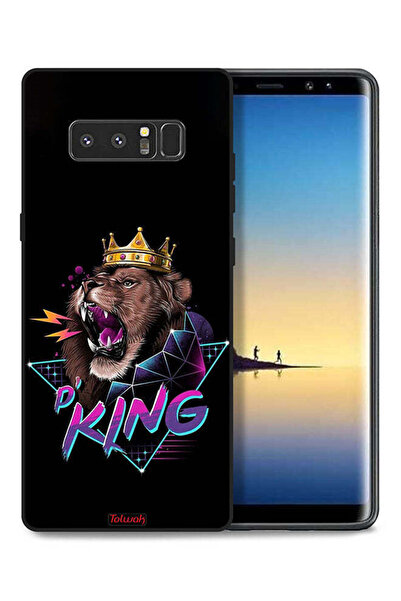 Tolwak غطاء حماية لهاتف سامسونج جالاكسي نوت 8 بطبعة الأسد الملك