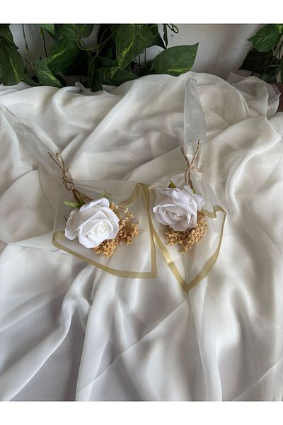 ZEKAAVM Single Mother's Side White Rose Engagement Proposal Flower