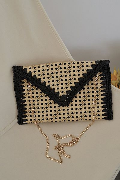 Meral Özgenç Wicker Envelope Model Bag