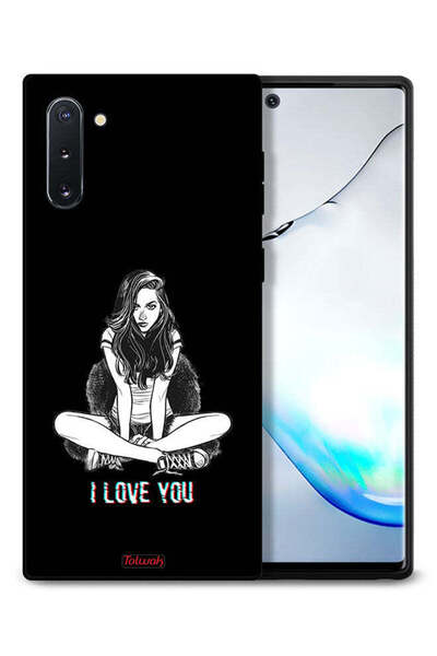 Tolwak غطاء حماية لهاتف سامسونج جالكسي نوت 10 بطبعة "أحبك"