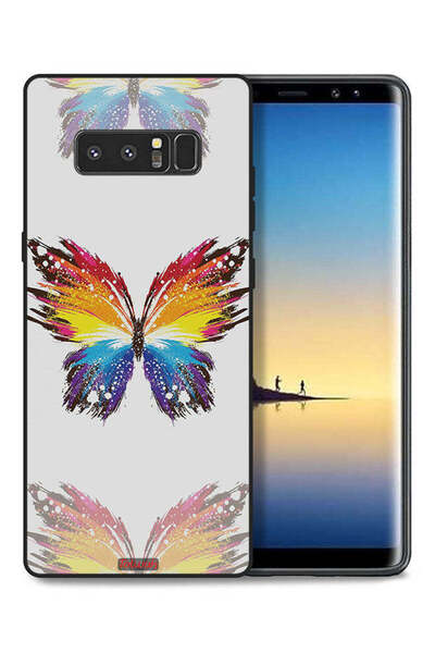 Tolwak غطاء حماية لهاتف سامسونج جالكسي نوت 8، تصميم فني رقمي، خلفية بسيطة، تص...