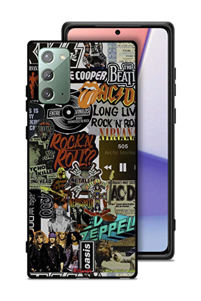 Tolwak غطاء حماية لهاتف سامسونج جالكسي نوت 20، تحيا موسيقى الروك أند رول