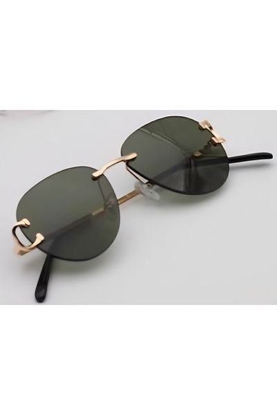 Escales Unisex Uv-400 Protected Rimless Sunglasses