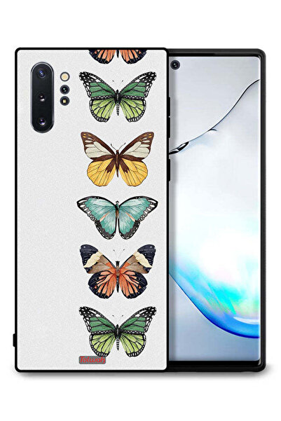 Tolwak غطاء حماية لهاتف سامسونج جالكسي نوت 10 بلس بنقشة أربع فراشات