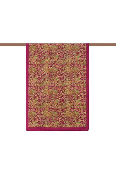 ipekevi Fuchsia Mesopotamia Model 05 Patterned Shawl