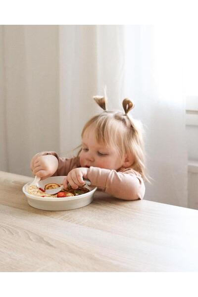 Twistshake White Covered Baby Kids Plate (6+ Months)