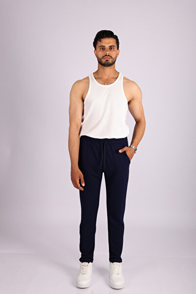 JAKOTTO Men's Cuffed Waist Elastic Waist Trousers