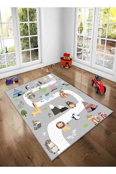 palermo home With digital print, with non-slip base, carpet for children's room, carpet for living room.