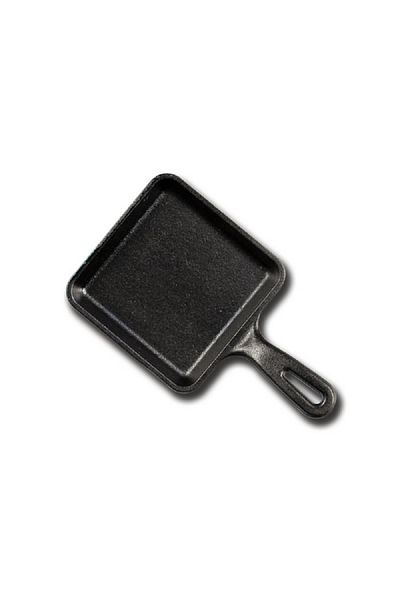 Lodge Seasoned Even Heat Distribution Square Cast Iron Skillet Black 5.5inch