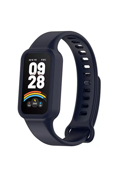 bbtech Xiaomi Smart Band 9 Active & Redmi Smart Band 3 Kasalı Silikon Kordon ...
