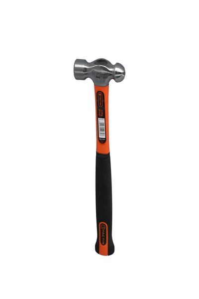 Tactix Forged Steel Ball Pein Hammer with Non-Slip Fiberglass Handle