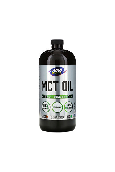 Now زيت MCT سائل، 946 مل، بدون نكهة، مُولِّد للحرارة، مناسب لحمية الكيتو