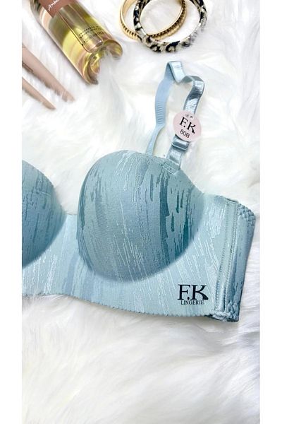 Clothes Box Strapless Bra with Laser Cut Padding and Removable Straps