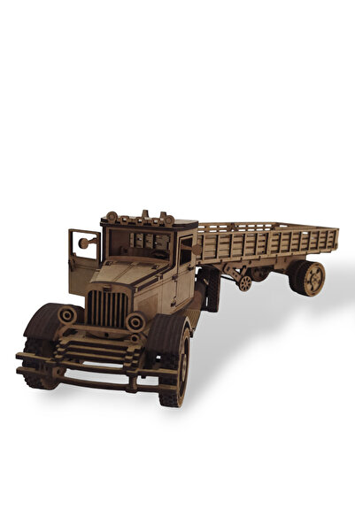 Home Ahşap Dekoratif -300 Parça 3d Puzzle Kamyon, Tır Maketi
