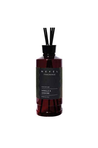 NEFEL INTERCHEM NEFÉL FRAGRANCE - Scented reed diffuser with Vanilla & Jasmine aroma, 480ml