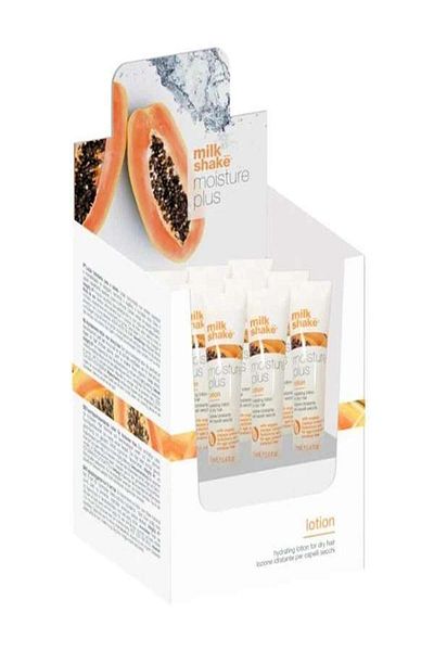 Milkshake Moisturizing Lotion for Dry Hair - Milk Shake Moisture Plus, 12 ampoules x 12 ml