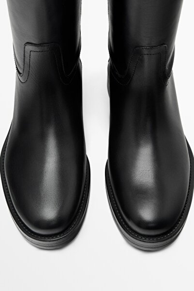 Massimo Dutti Deri binici çizmesi