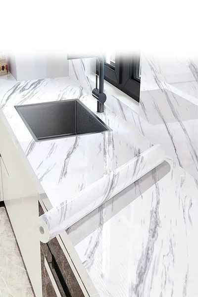 Beatitude Marble Look Veneer 5 Meters Heat Resistant Shelf Cabinet Furniture Patterned Veneer Paper Decorative