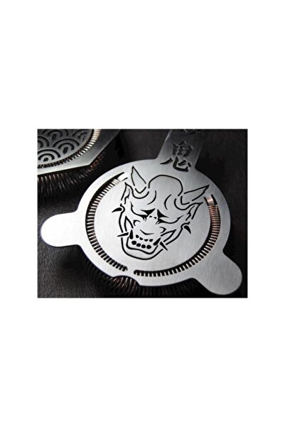 Globy مصفاة كوكتيل بمقبض منقوش