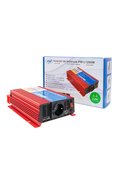 PNI Invertor De Tensiune Pni L1200W Alimentare 12V Iesire 230V