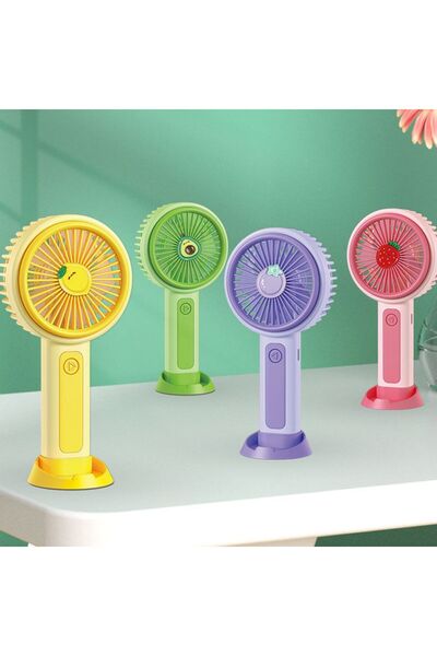 threezy Taşınabilir ve Kolay Şarj Edilebilir Masa ve El Pervanesi