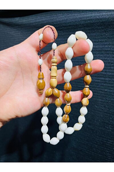 TTS TÜRK TESBİH SANATI Deve Kemiği&Kuka Kombinli Tesbih