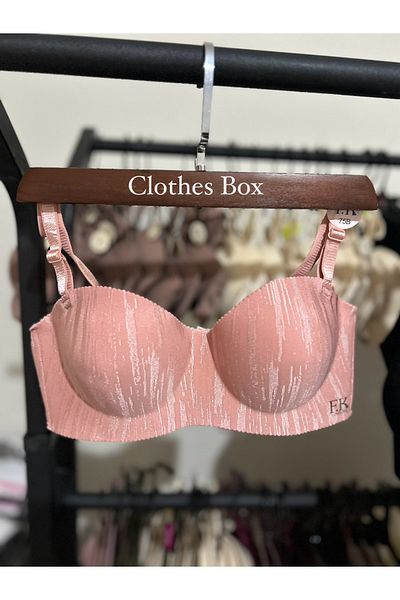 Clothes Box Strapless Bra with Laser Cut Padding and Removable Straps