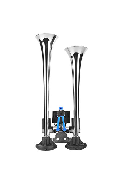 Seger Χρωμιωμένη κόρνα φορτηγού με 2 κόρνες, μελωδική, γρήγορη και αργή, 24V 1A