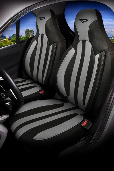 Panda Kılıf Panda S Series Lakos Fabric Orthopedic Supported Automatic Seat Cover - Front Two