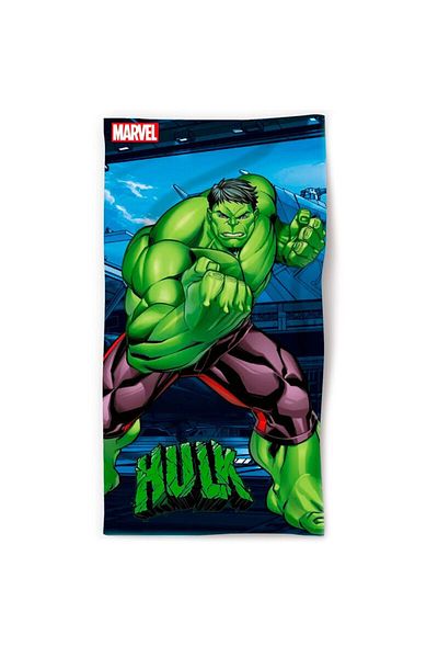 Marvel Prosop de plajă Hulk, multicolor, 100% microfibră, 140 x 70 cm