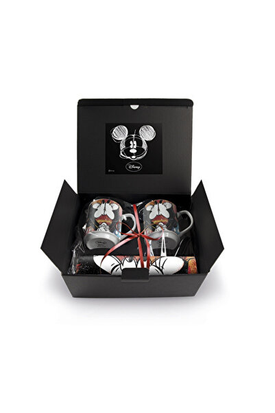 Egan Italy Mickey Mouse 2’li Kupa ve Amerikan Servis Seti Kırmızı