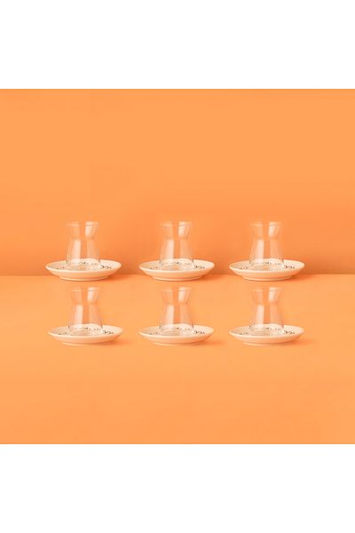 Bella Maison Mottos Tea Cup Set 6 Pcs White (132 Cc)