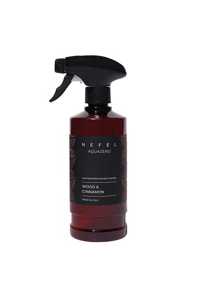 NEFEL INTERCHEM NEFÉL AQUAZERO - Ambient deodorant spray with Wood and Cinnamon aroma, 480ml