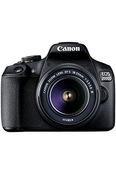 Canon EOS 2000D DSLR Camera with 18-55mm DC III Lens Kit Black