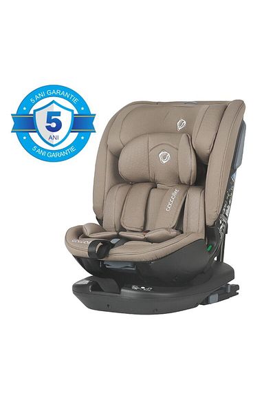 Coccolle Scaun auto rotativ Velsa iSize, maro taupe