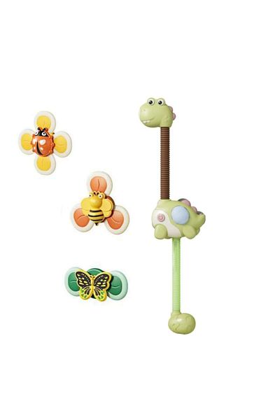 tumama Children's Bath Toy Dinosaur Model with Suction Cups, Shower Type, Tumama, +36 Months, Light Green