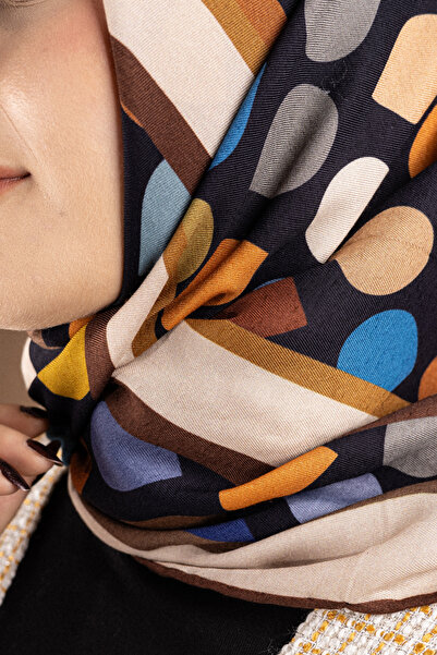 Akel Patterned Flossy Silk Scarf Collection