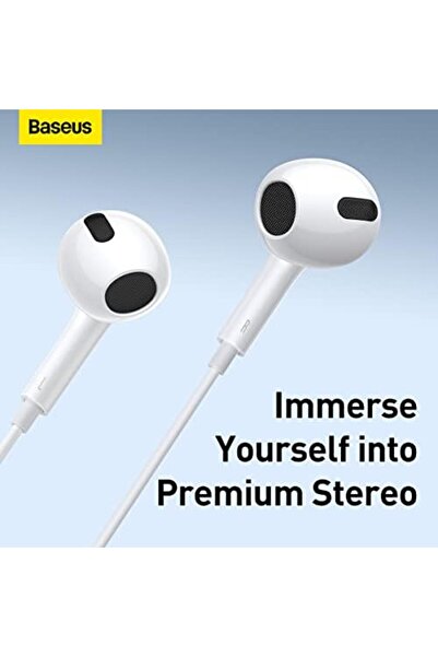 Baseus Encok H17 Wired Earphones With 3.5mm Plug, In-Ear Lightweight Wired Earbuds With Microphone a