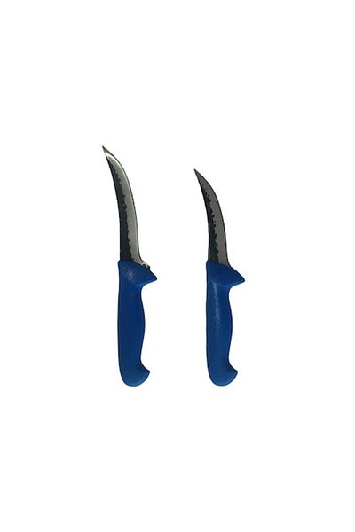 Rovitech Set 2 cutite profesionale macelarie dezosat filetat lama curbata forjata, otel carbon