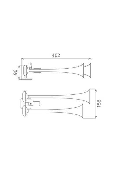 Seger Κόκκινη κόρνα φορτηγού με δύο κόρνες 24V 1A