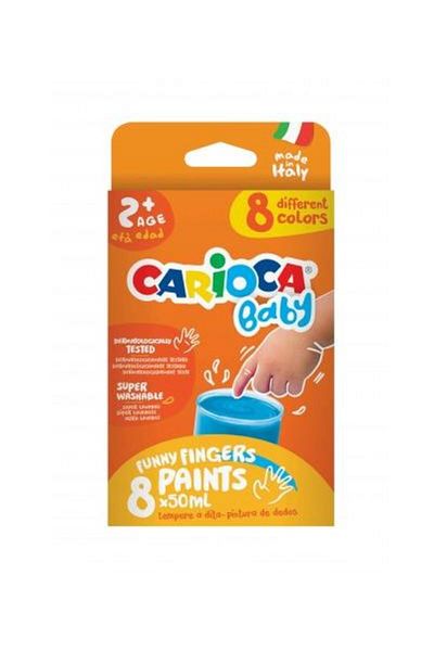 CARIOCA Acuarele finger 8X50 ml Carioca Baby