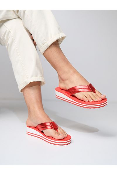 HANOX Viola Wedge Heel Women's Flip Flops Beach Slippers Flip Flops (4.5) cm