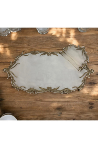 silk İpek Gold Örtü - 4 parça Salon Takımı - Ödemiş Ipeği - Yatak Odası Takımı