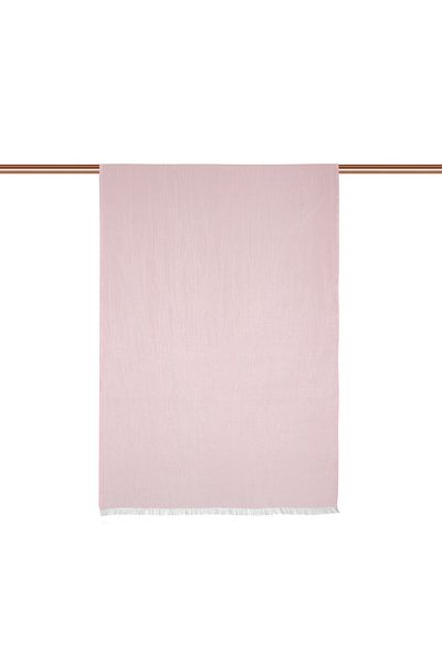 ipekevi Hydrangea Pink Glitter Silk Shawl