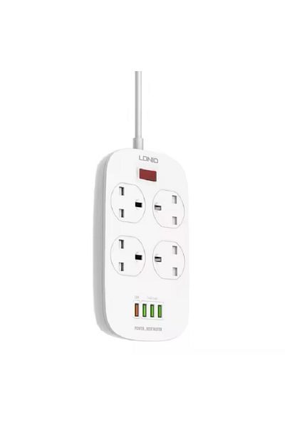 LDNIO Defender Series – 4-Port Power Socket with Surge Protection