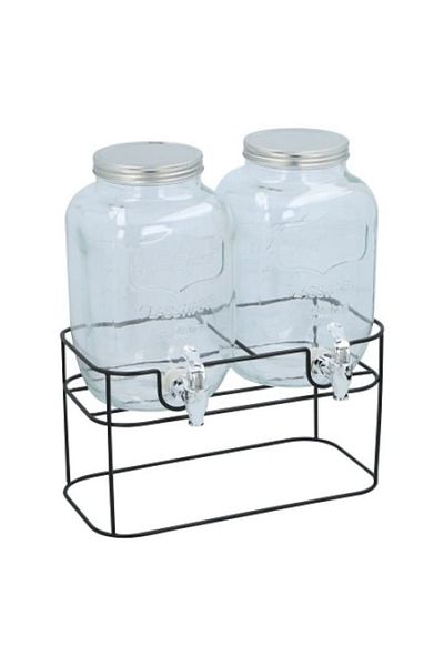 Edco Dozator dublu de băuturi cu suport, 2 x 4 L, Edco Alpina