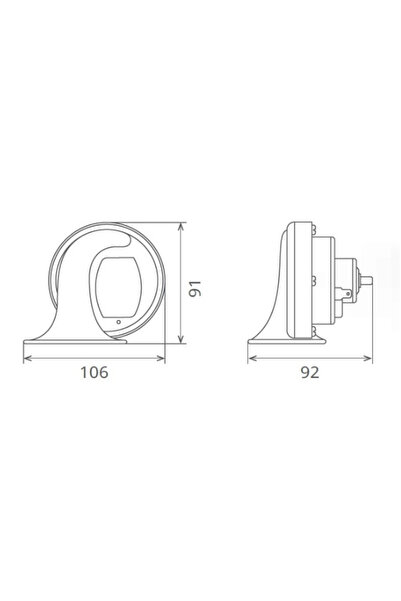 Seger Claxon Electromagnetic 12V 6A Ton Inalt